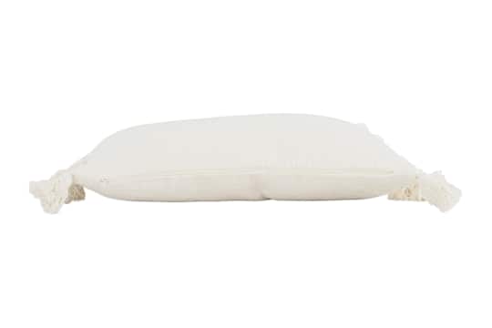 Hello Honey® Cotton Slub Lumbar Pillow with Tassels